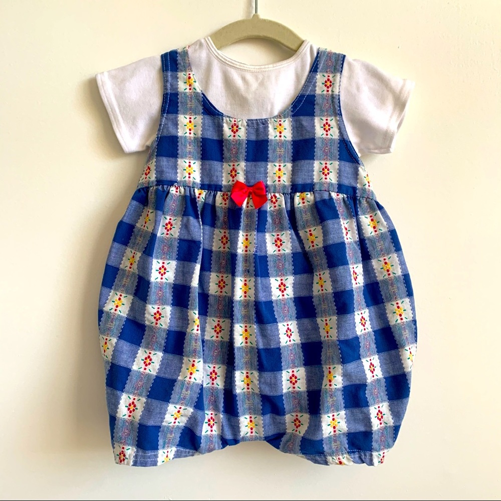 Vintage bubble romper - size 12 months